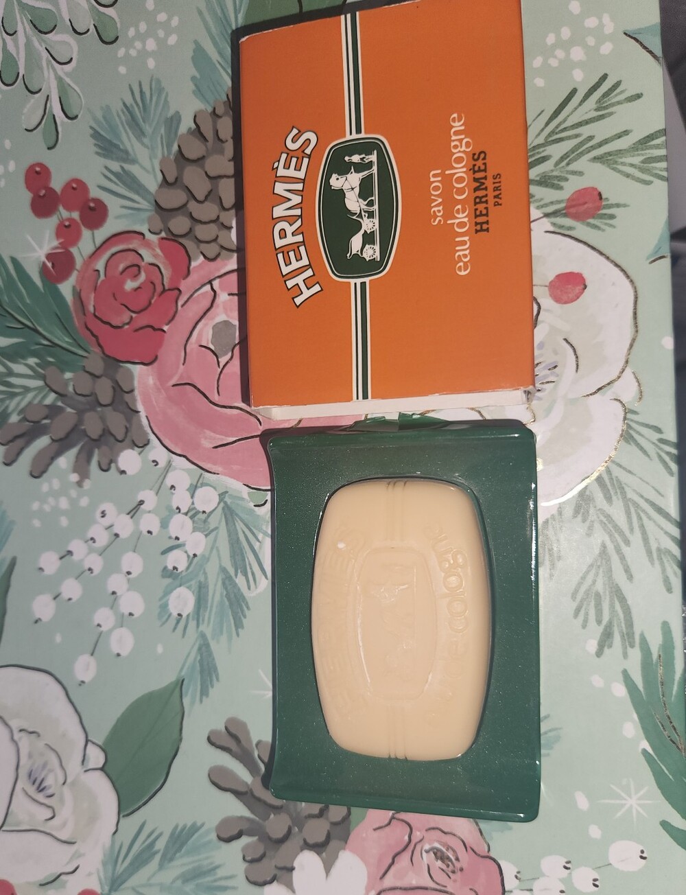 Vintage Hermès Paris Savon Eau de Cologne Soap Bar - 2 oz / 60g